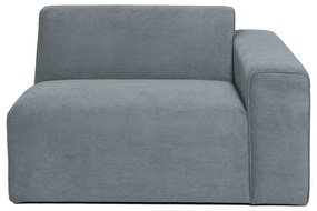 Сив модулен диван от рипсено кадифе (десен ъгъл) Sting – Scandic