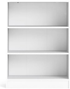 Бял шкаф за книги 79x107 cm Basic - Tvilum