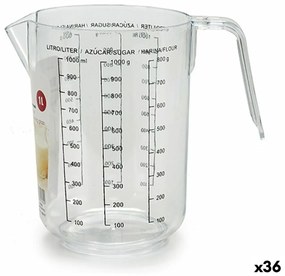 Мерителен Буркан Пластмаса 1 L (36 броя)