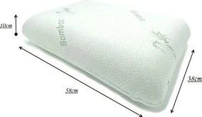 Анатомична възглавница с пълнеж от мемори пяна 58x38 cm – JAHU collections