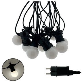LED външна декоративна гирлянда 10xLED/0,36W/230V 4,5 m IP44 черна