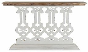 Конзола DKD Home Decor 8424001793600 142 x 30 x 83 cm Ела Естествен Бял Дървен MDF