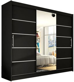 Гардероб Aston VI плъзгащи се-Black