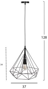 Лампа HM4064 черен цвят