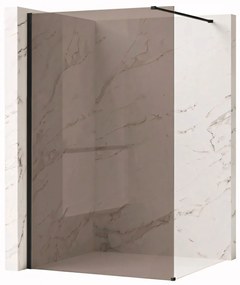 Параван за душ Rea Flexi Brown / Black 100