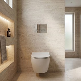 Комплект Структура за Вграждане за WC Slim 024N с Бутон HD Chrome