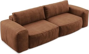 Теракотен шенилов сгъваем диван 275 cm Kuki – Makamii