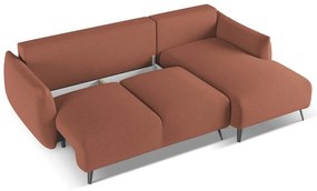 Розов ъглов диван (десен ъгъл) Malie – Makamii