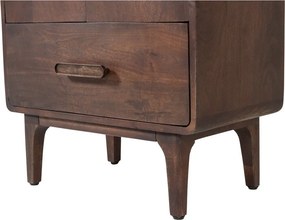 Шкафче от масивно манго в тъмно естествен цвят 60x200x35 cm Liya – WOOOD