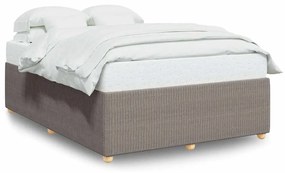 3284946 vidaXL Рамка за легло без матрак, таупе, 140x200 см плат