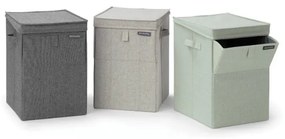 Кутия за пране Brabantia Stackable 1000827, 35 л, Преден отвор, Широк капак, Сгъваема, Сив