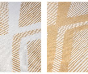 Външен килим в цвят жълта охра и кремаво 120x170 cm Gemini – Elle Decoration