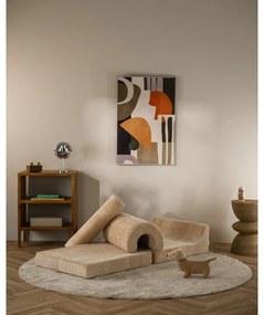 Светлокафяв детски стол от рипсено кадифе Flipster – Wigiwama