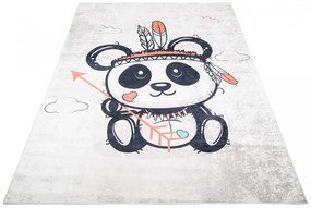 Детски килим с мотив на очарователна индийска панда Ширина: 120 см | Дължина: 170 см
