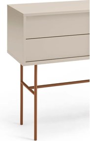 Конзолна маса в светлосиво-тухлен цвят 35x110 cm Nube - Teulat