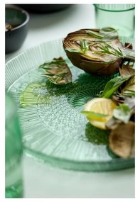 Зелена стъклена чиния за сервиране ø 30 cm Kusintha - Bitz