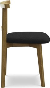 Черен трапезен стол от масивна дървесина Ohelo – Makamii