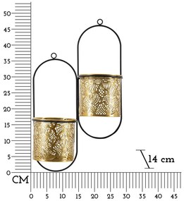 Метален държач за саксия ø 14 cm (височина 48 cm) Double Hong – Mauro Ferretti