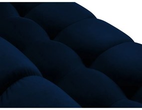 Тъмносин ъглов диван от кадифе , ляв ъгъл Bali - Cosmopolitan Design