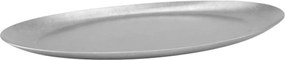 Horecano - Метално плато овално 22x12см VINTAGE SILVER OLD FASHIONED-(HC-3946)