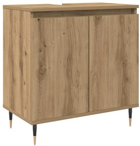 857215 vidaXL Шкаф за баня, дъб артизан, 58x33x60 см, инженерно дърво