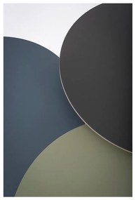 Odkládací stolek z dubového dřeva s černou deskou Gazzda Arp, ⌀ 45 cm