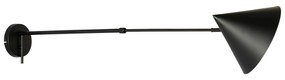 Дизайнерски стенен аплик черен регулируем - Triangolo