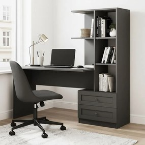 Меламиново офис бюро Mantra в антрацит 150x60x152см.
