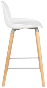 Комплект от 2 бели бар столове , височина на седалката 65 cm Albert Kuip - Zuiver