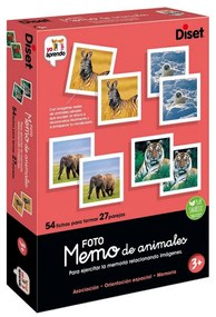 Образователна Игра Diset Memo Photo Animales 54 Части