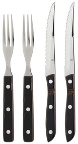 Черно-сребристи прибори за хранене от неръждаема стомана 4 бр. Old Farmer Classic – Gense
