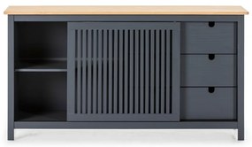 Сив дървен скрин с чекмеджета Bruna - Marckeric