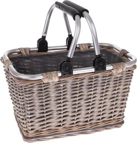 Плетена кошница за пикник с метални дръжки Sono - Dakls