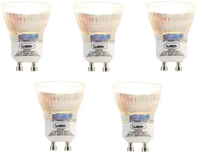 Комплект от 5 GU10 LED крушки 35 мм 3.5W 180 лм 2700K