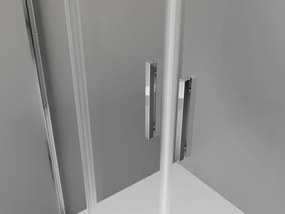 Mexen Exo-S Duo полукръгла асиметрична плъзгаща се душ кабина 100 x 80 см,