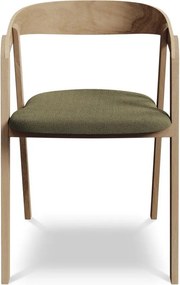 Зелен трапезен стол от масивна дървесина Erika – Makamii