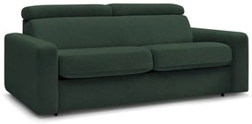 Тъмнозелен разтегателен диван 215 cm Monaco – Bobochic Paris