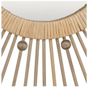 Стенно огледало бамбуково ø 70 cm Sol – Ixia