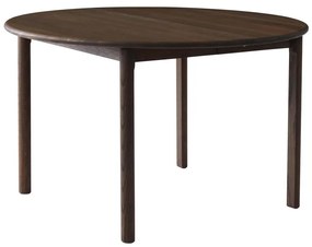 Кафява кръгла сгъваема трапезна маса от масивен дъб ø 120 cm Noor – Hammel Furniture
