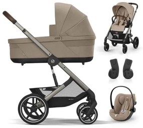 BALIOS S LUX ДЕТСКА КОЛИЧКА 3 В 1 ALMOND BEIGE CYBEX 92465060095