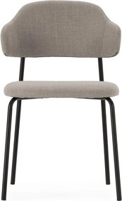 Светлосиви трапезни столове в комплект от 4 бр. Adriel – Marckeric