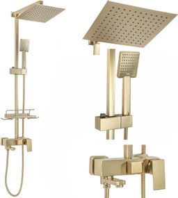 Комплект за душ REA JACK BRUSHED GOLD