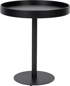 Кръгла странична масичка с дъбов плот ø 40 cm Yuri S – White Label