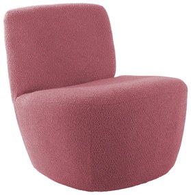 Розово кресло от плат букле Ada – Leitmotiv