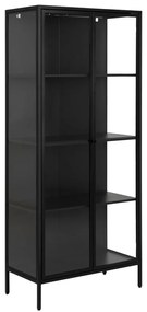 Черен метален шкаф 80x180 cm Newcastle - Actona