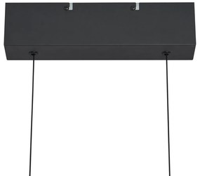 Модерен висящ лампион черен вкл. LED 3-степенно димируем Easylift - Straight