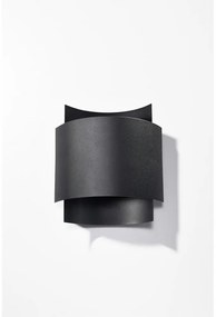 Черна стенна лампа Forgmi - Sollux