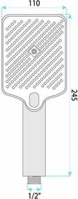 Душ слушалка Rea JS-031 BRUSH COPPER