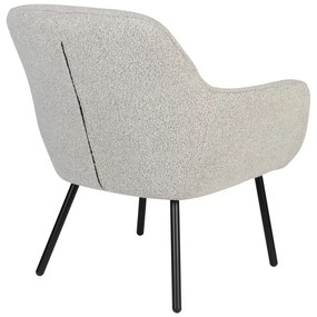 Бяло кресло от букле Dude – White Label