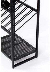 Черна метална стойка за вино за 20 бутилки, 48x180 cm Cantor - Zuiver